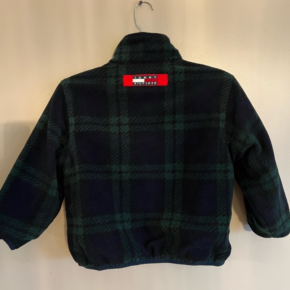 Tommy Hilfiger Red and Blue Puffer Jacket - Picture 7 of 8